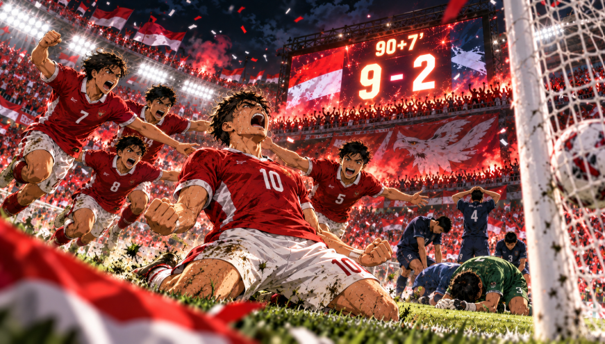 Dua Gol, Dua Menit, Satu Keajaiban: Malam Tergila Sepak Bola Indonesia