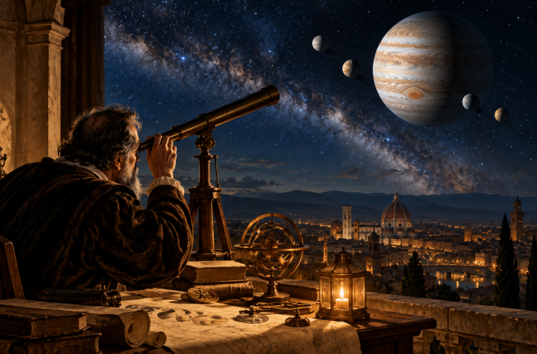 Langit Membantah Intuisi:  Galileo, Kepler, dan Keberanian Manusia Menguji Asumsi